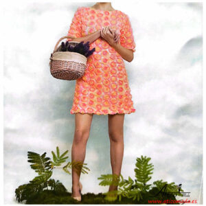 1111 Vestido floral 3D